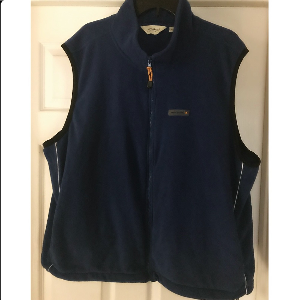 NEW, EDDIE BAUER Vest, FLEECE, blue, sz XXL
